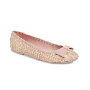 Ted Baker London Light Pink Bow Flat Size 8.5 Great Condition